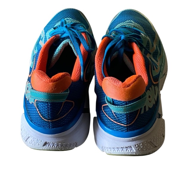 Hoka Clifton One on One Vibrant Blue & Orange Sneakers Women’s Size 10.5 Sport - Picture 4 of 12